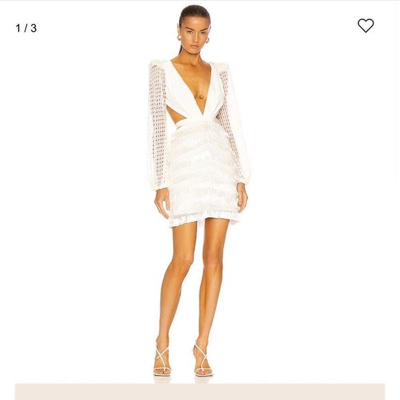 PatBO Dresses & Skirts - PatBo
Cut-Out Fringe Mini Dress - ivory
